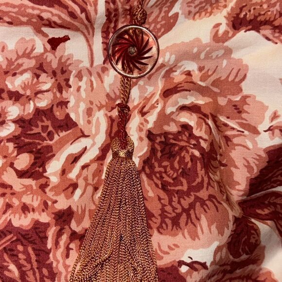 Dobie designs floral print canvass   bamboo handle  bag - Picture 6 of 9